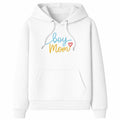 Boy Mom Hoodie  - White