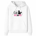 Cat Mom hoodie - White