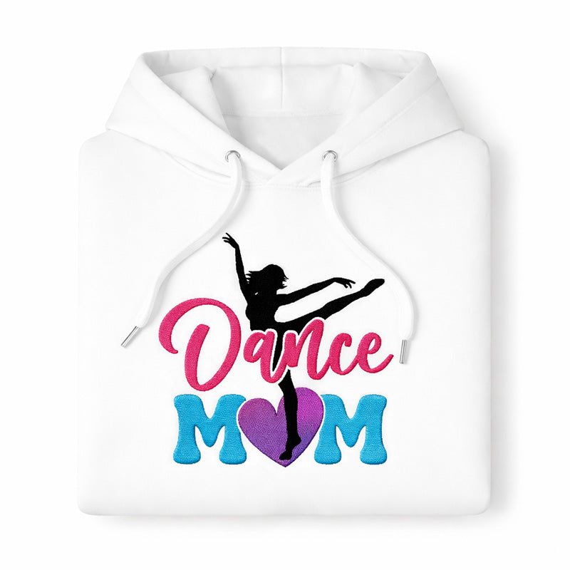 Dance Mom Heart Hoodie  - White