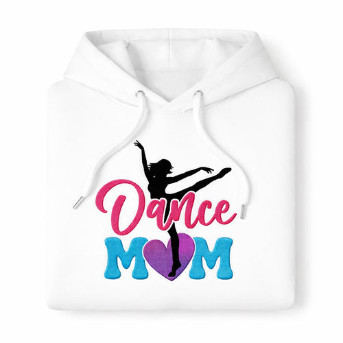 Dance Mom Heart Hoodie  - White
