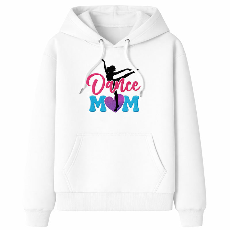 Dance Mom Heart Hoodie  - White