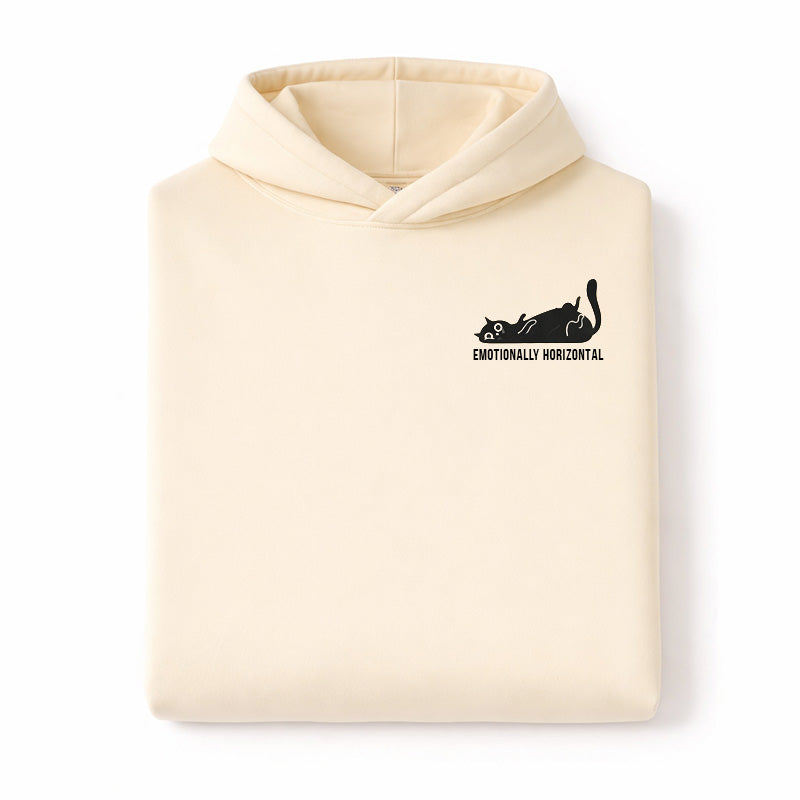 Emotionally Horizontal Hoodie - Beige
