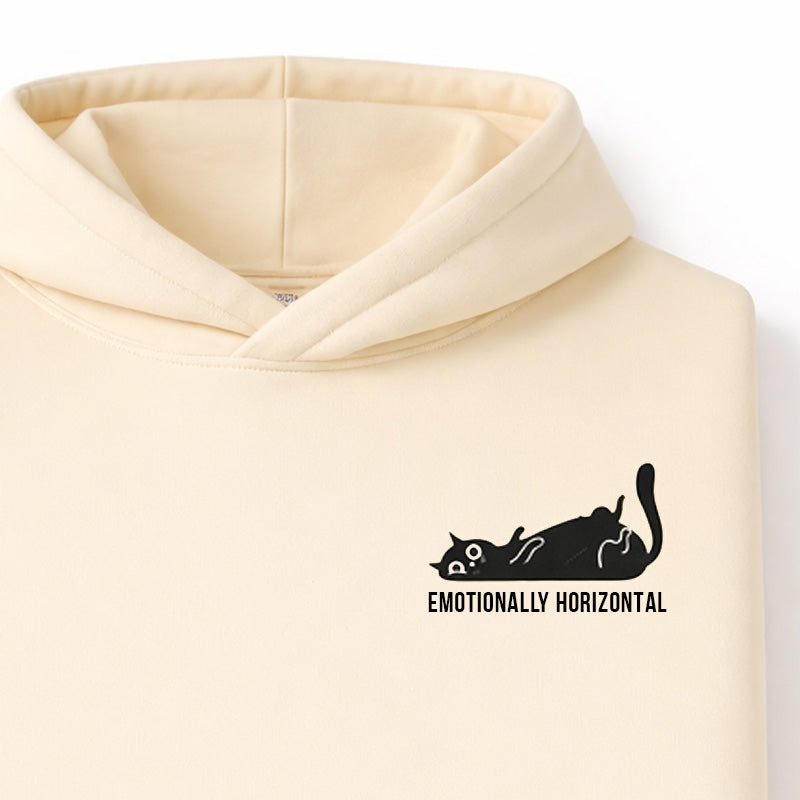 Emotionally Horizontal Hoodie - Beige