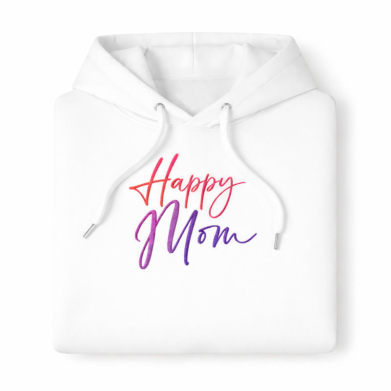 Happy Mom Hoodie — White