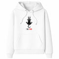 I Am Fine Hoodie - White