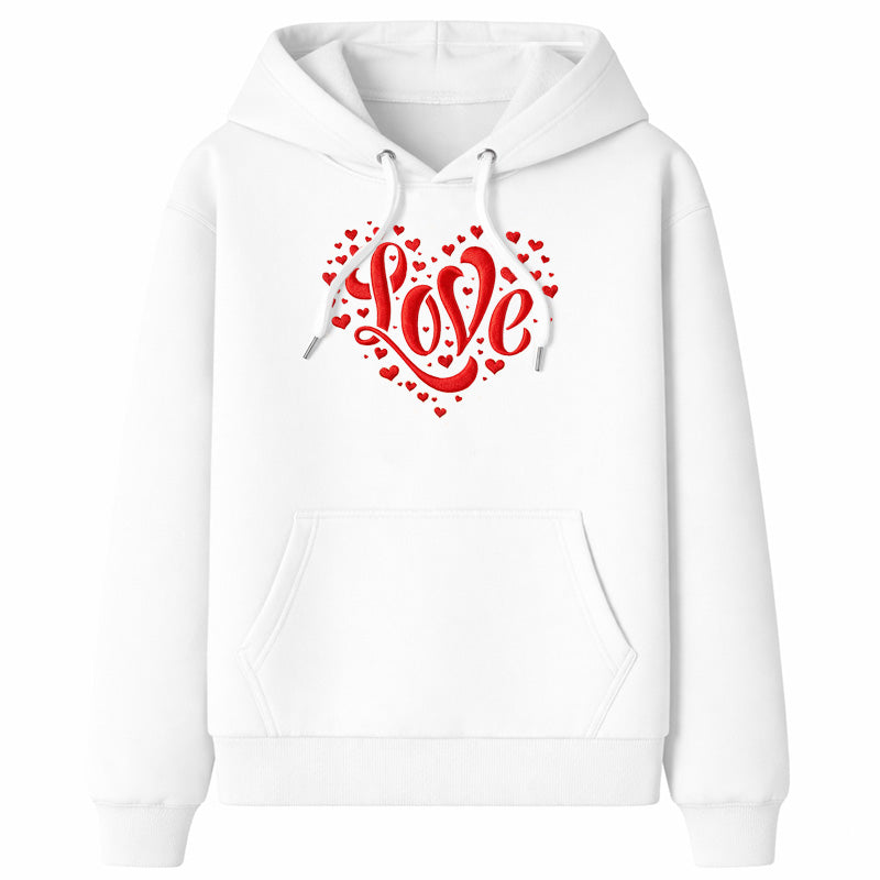 Love Hoodie – Red (White)