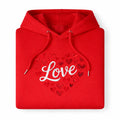Love Hoodie – White & Red (Red)