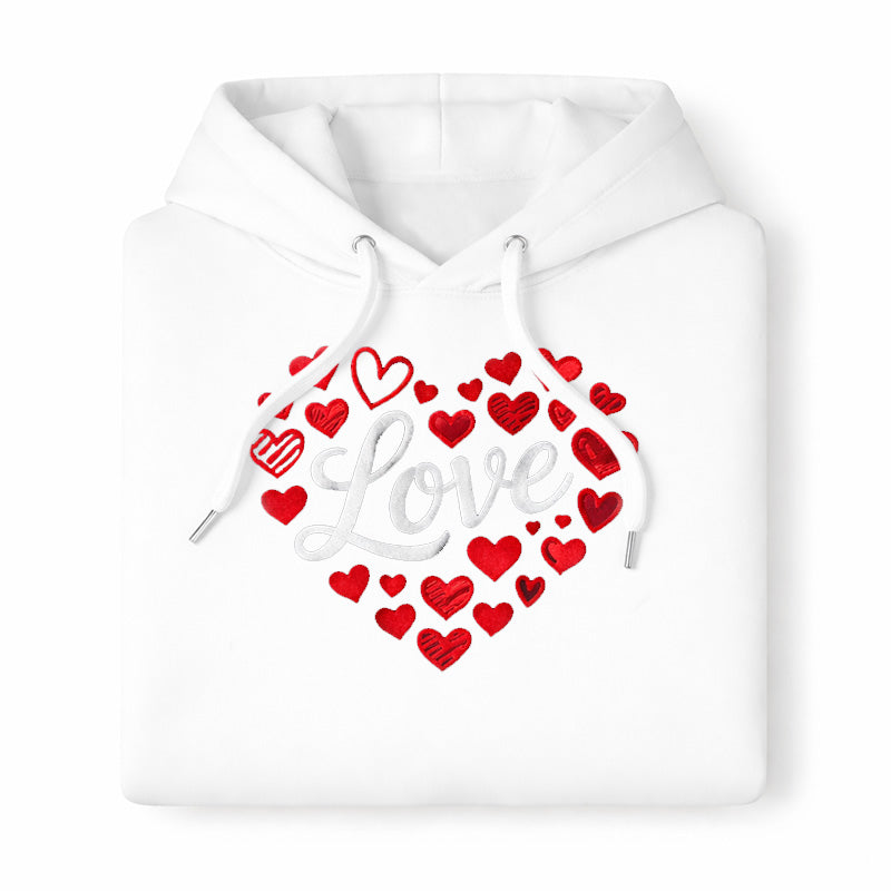 Hoodie Love white (white)