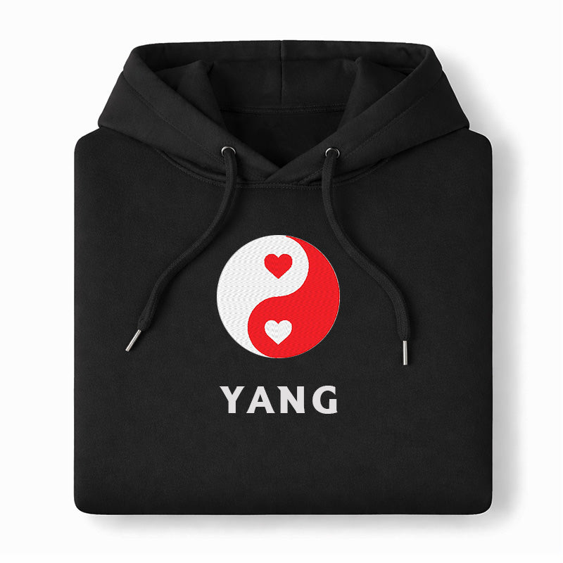 Yin Yang Hoodie (Yang) – Black