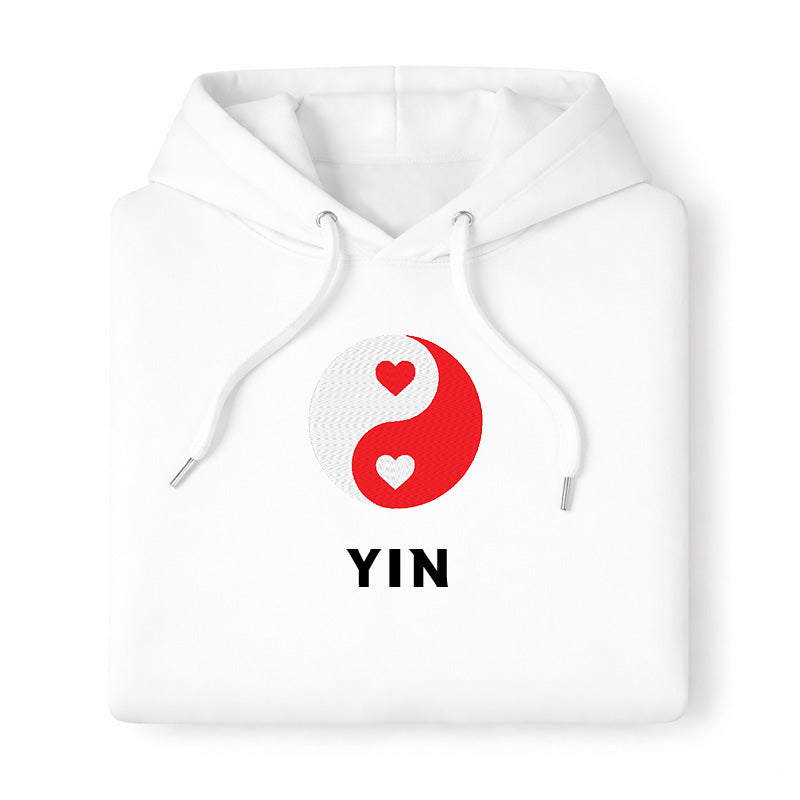 Yin Yang Hoodie (Yin) – White