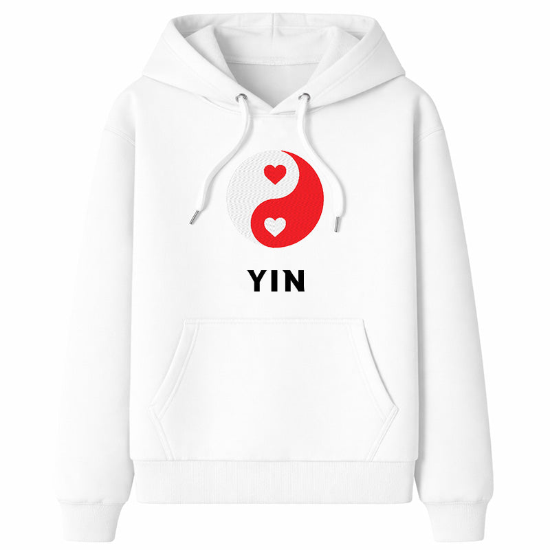 Yin Yang Hoodie (Yin) – White